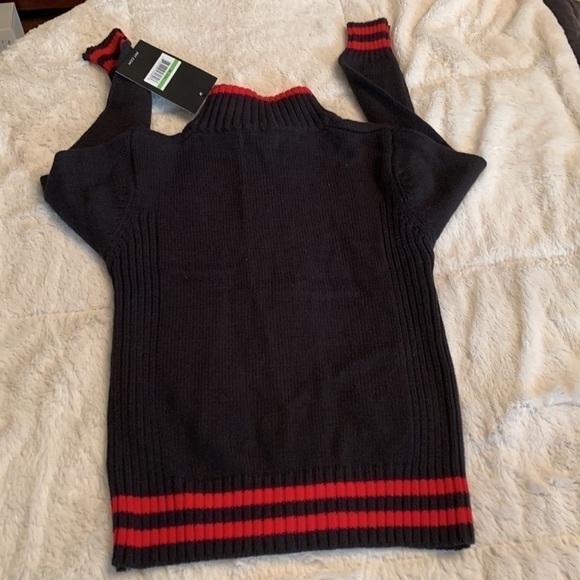 Jones New York Kids Cardigan Sweater Navy/red Size 5/6 - Picture 5 of 5